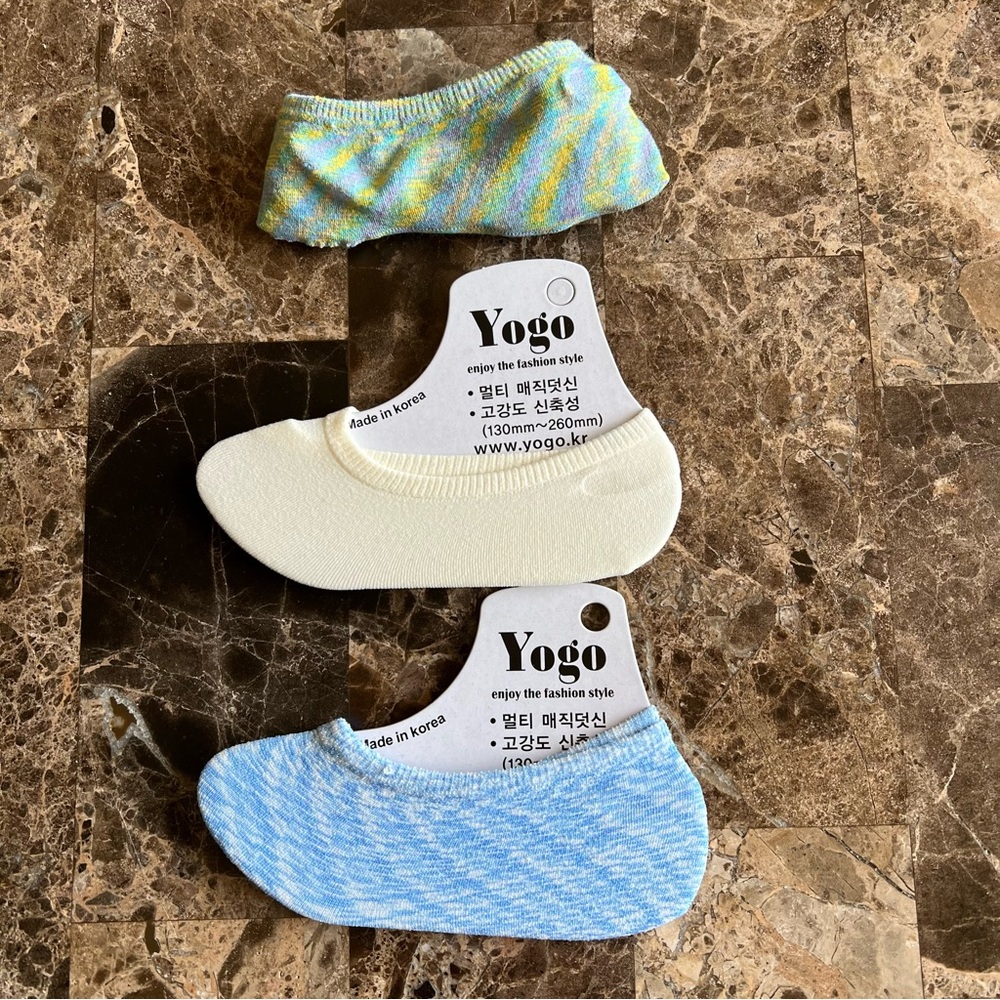 Bundle of 3 Women No Show Socks